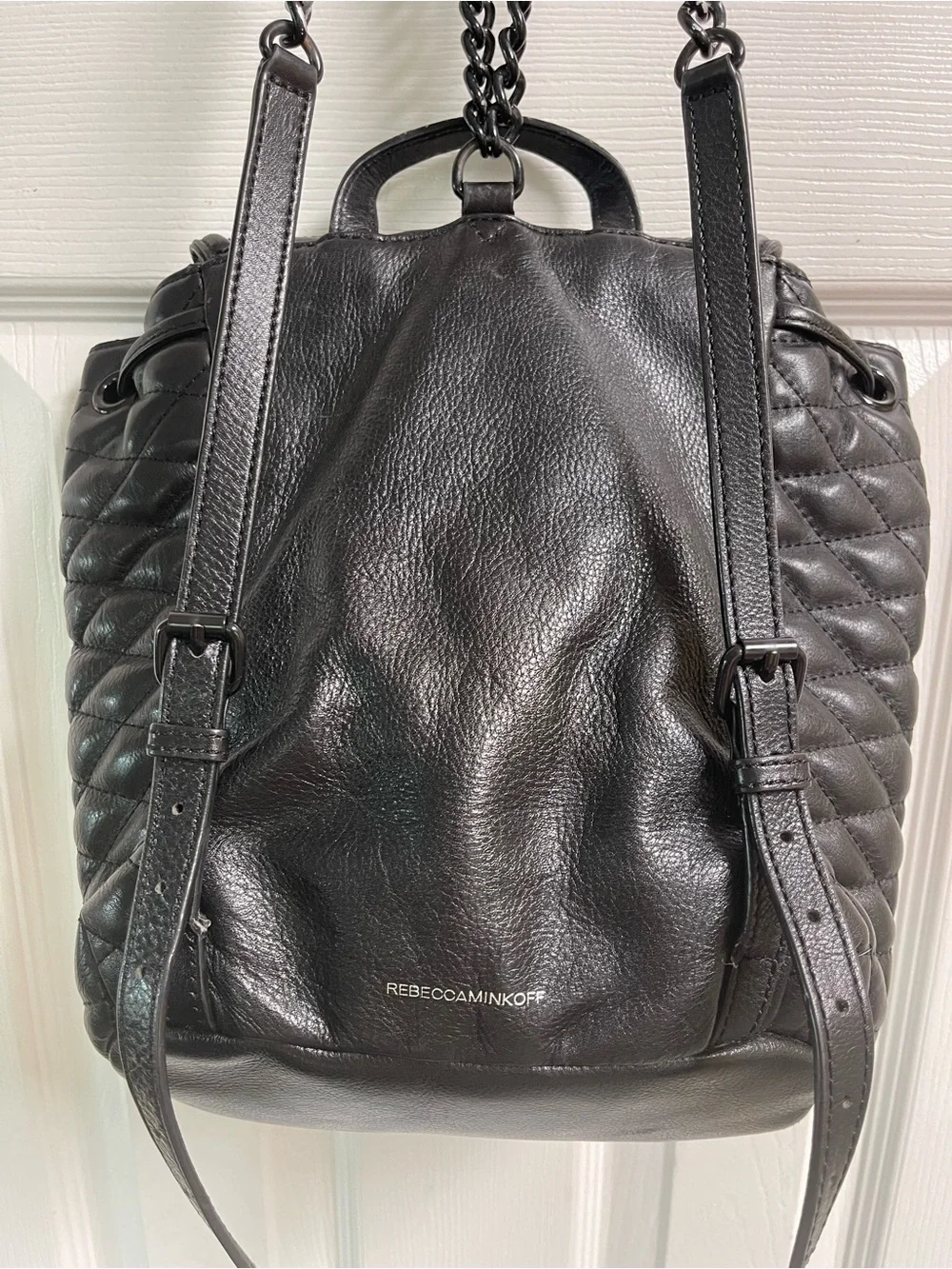Rebecca Minkoff Leather and Chains Backpack